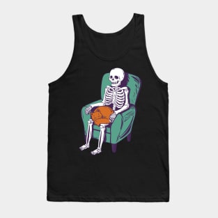 Skeleton Cat Tank Top